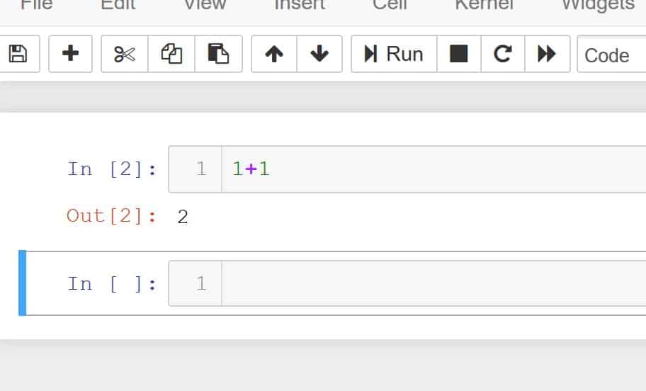 jupyter notebook screenshot