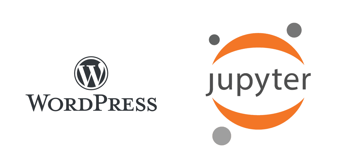 wordpress x jupyter logo