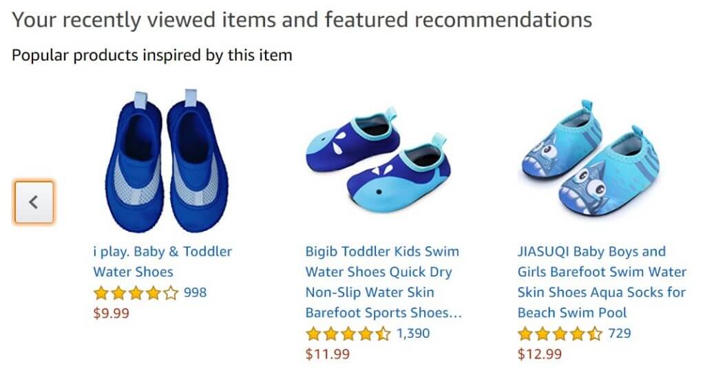Amazon Recommendations System Shopping Website 01