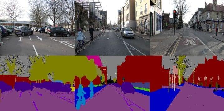 CamVid Dataset Image Segmentation. Credit: http://mi.eng.cam.ac.uk/research/projects/VideoRec/CamVid/