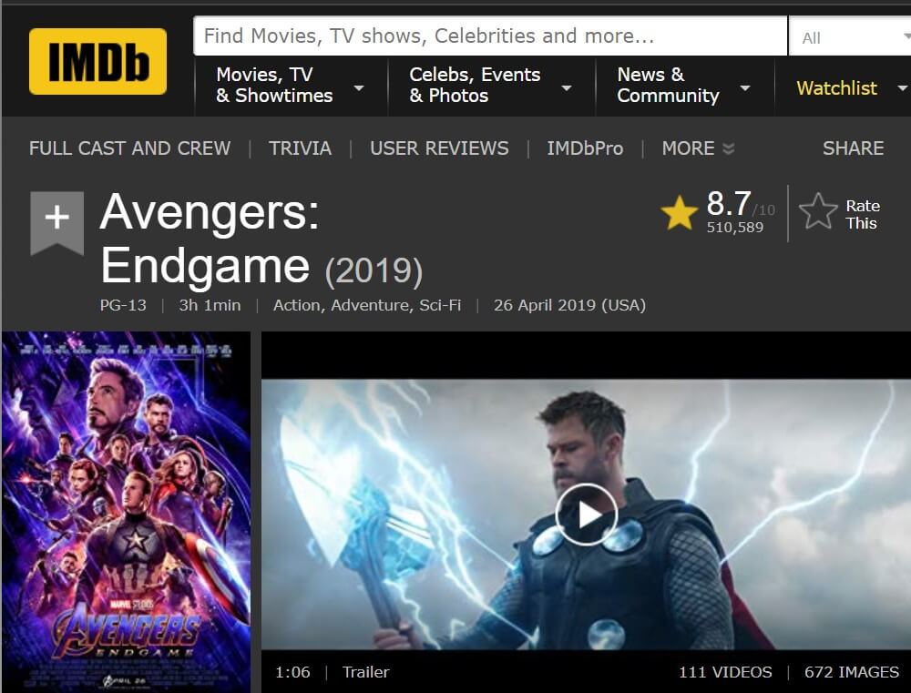 imdb movie reviews avengers endgame screenshot 01