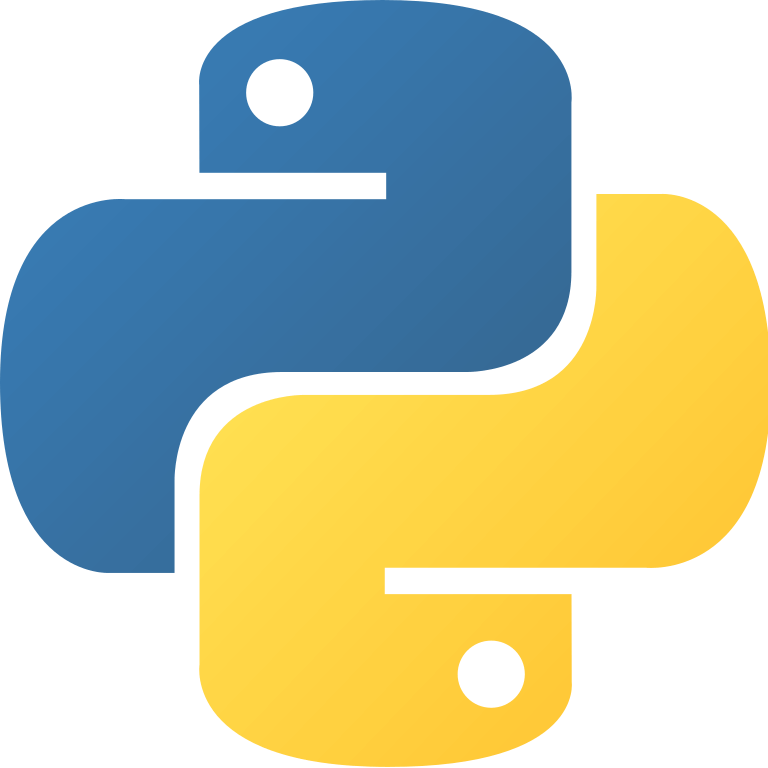 Python (programming language) Python logo no text. Credit https://commons.wikimedia.org/wiki/File:Python-logo-notext.svg