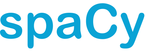 Logo of the spaCy Natural Language Processing library