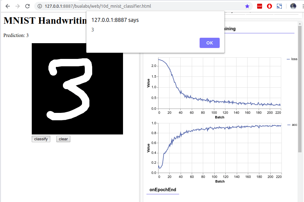 10d mnist model predict 3