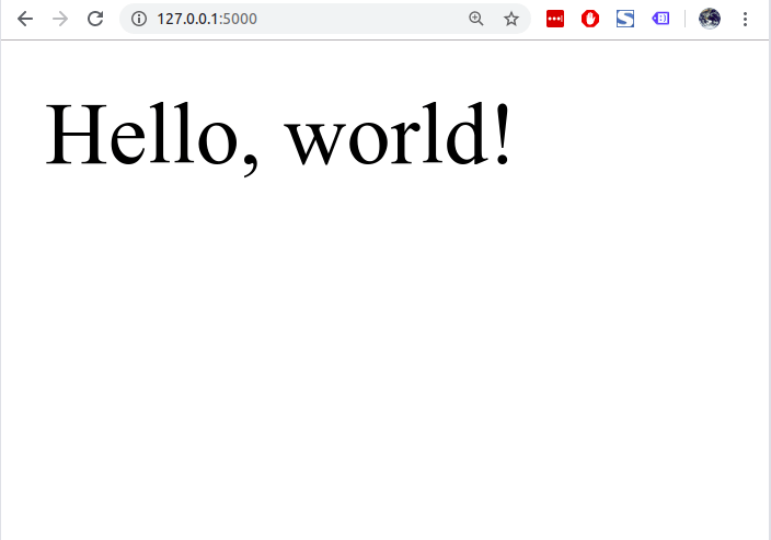 hello-flask1 app webbrowser hello world on local