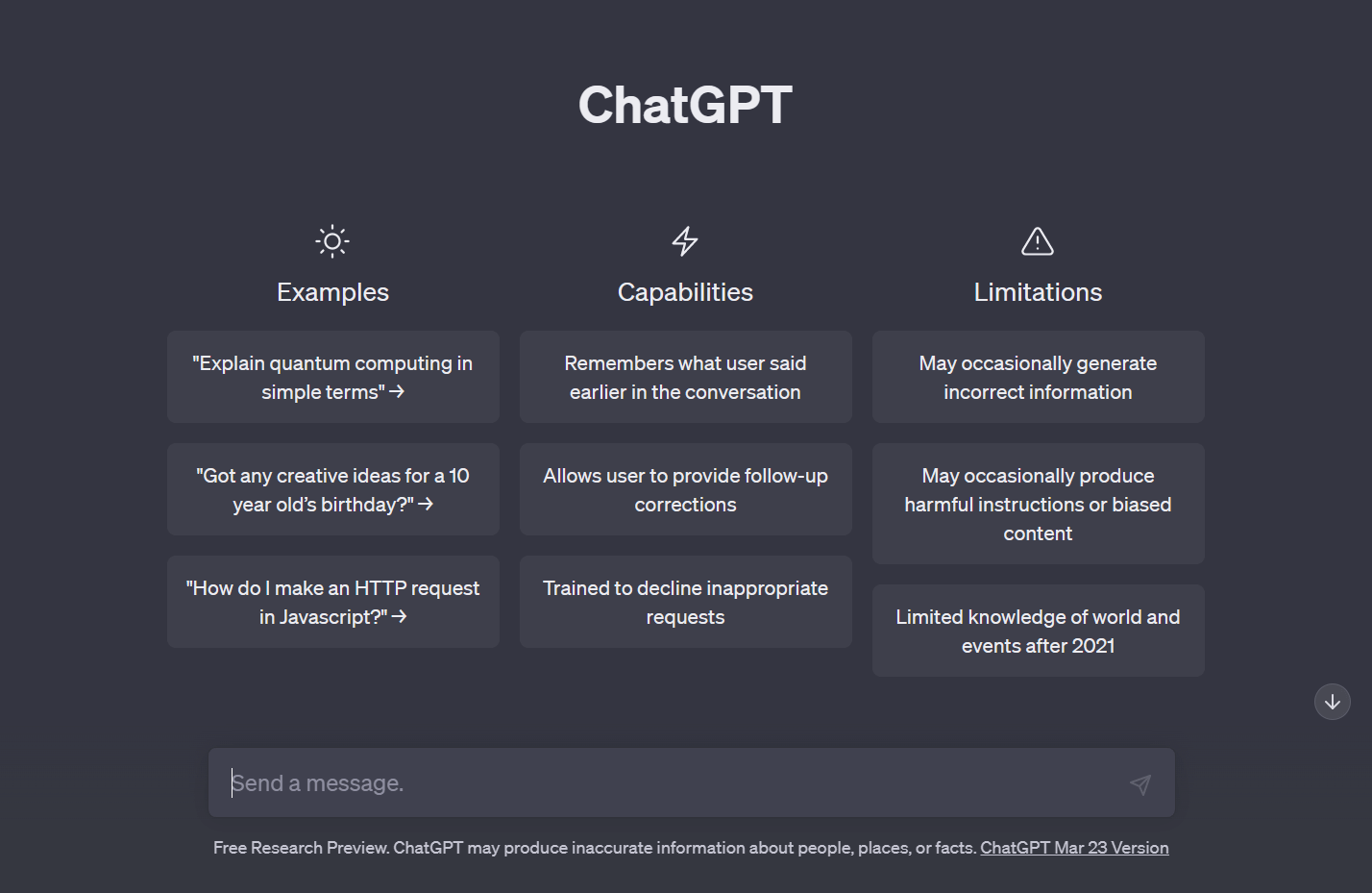 ChatGPT คือ แชทบอทปัญญาประดิษฐ์ (AI Chatbot) ที่ถูกสร้างโดย OpenAI เปิดตัวเมื่อ เดือน พฤษจิกายน 2022 OpenAI